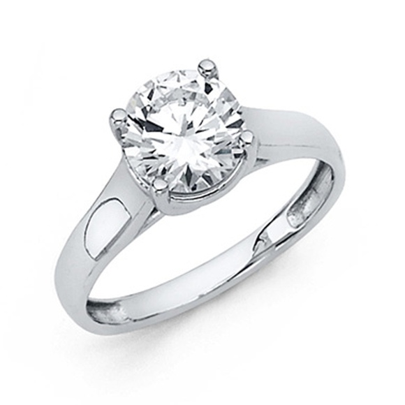 1.25-CT Round-Cut Trellis CZ Wedding Ring in 14K